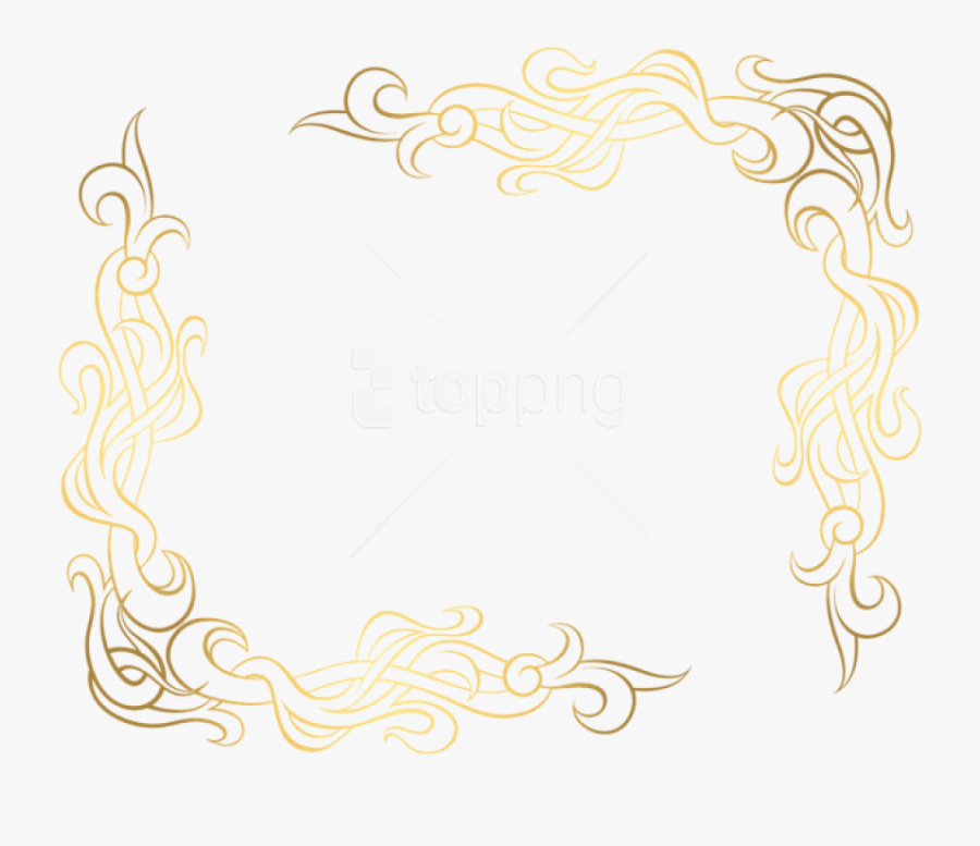 Free Png Download Gold Corner Decoration Clipart Png - Corner Decoration Png, Transparent Clipart