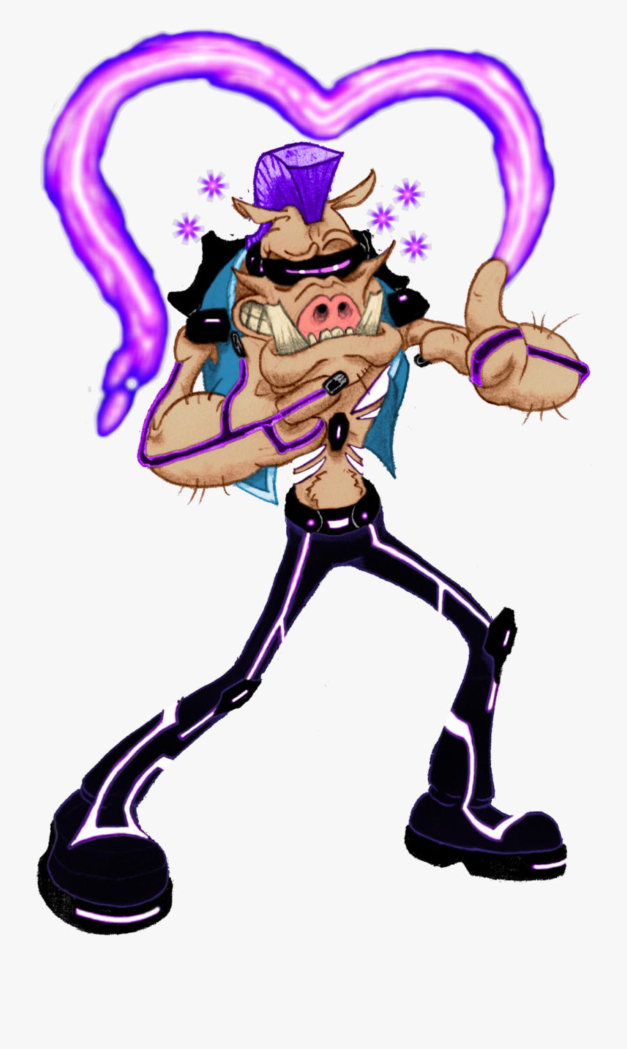 Tmnt Bebop By 4xeyes1987 - Bebop Tmnt 2012 Fanart, Transparent Clipart