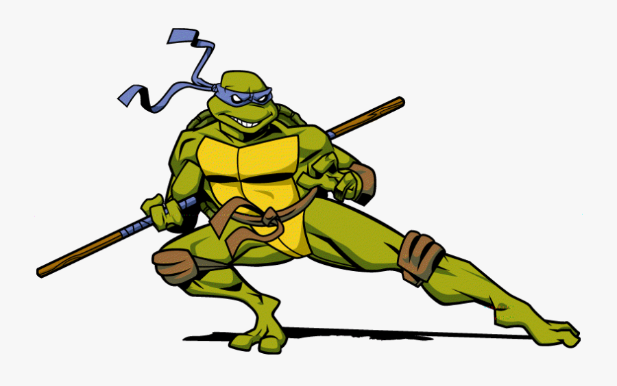 Michelangelo Ninja Turtle Cartoon Donatello Face - Cartoon Donatello Ninja Turtle, Transparent Clipart