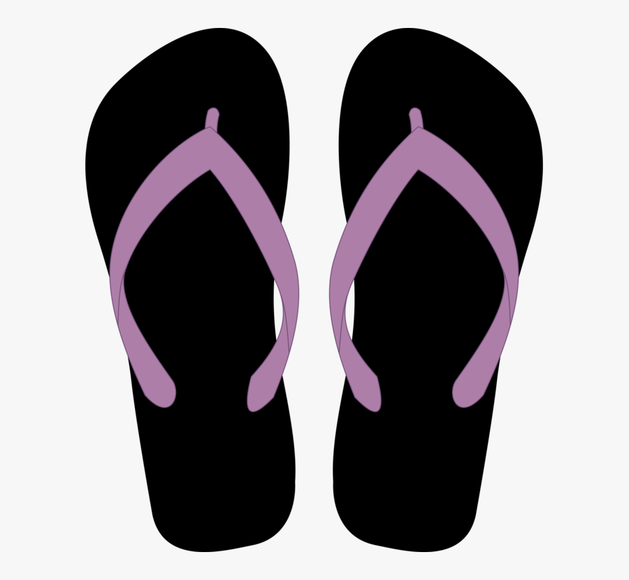 Pink,sandal,purple - Flip Flops Transparent Background, Transparent Clipart