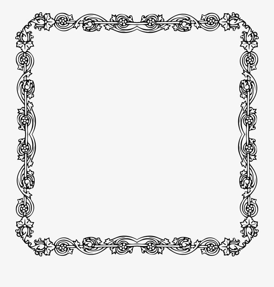 Decoration - Clipart - Quilt - Clipart - Borders Clip - Border Bw, Transparent Clipart