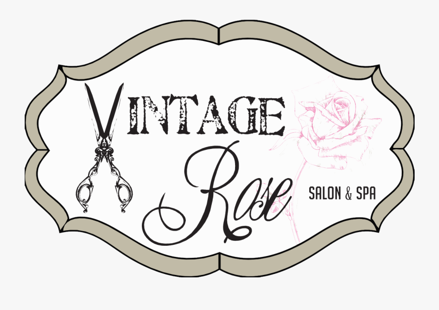 Rose And Spa Pricing - Vintage Logo Salon Png, Transparent Clipart