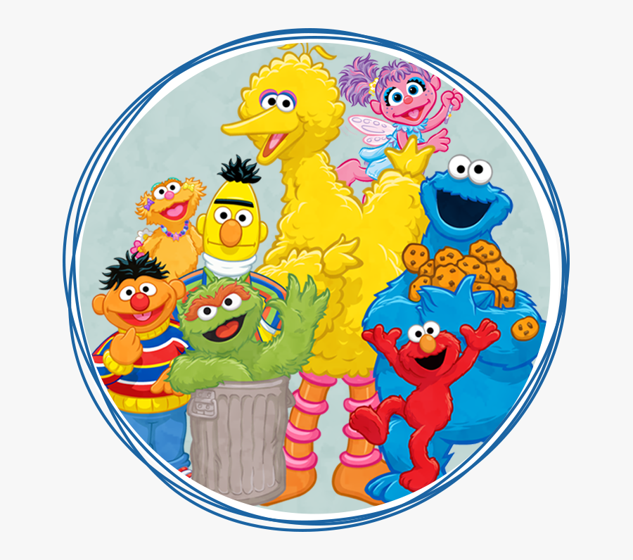 Stickers Sesame Street Party, Transparent Clipart