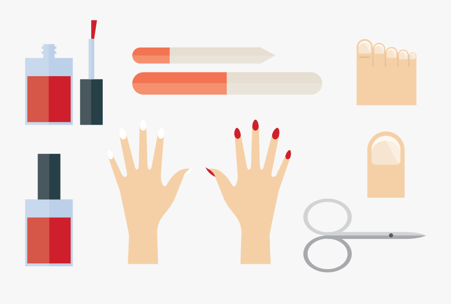 Clipart Transparent Salon Vector Nail - Graphic Design, Transparent Clipart