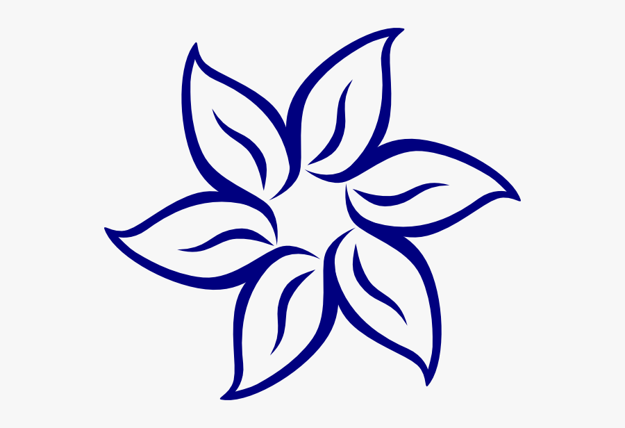 Download Blue Flower Svg Clip Arts Simple Flower Clipart Black And White Free Transparent Clipart Clipartkey