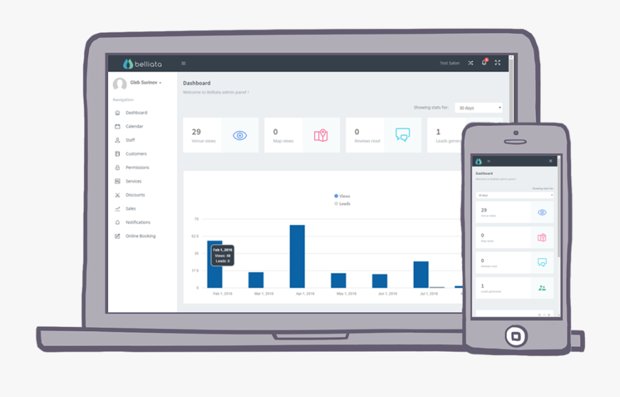 Free Beauty Salon Software - Operating System, Transparent Clipart
