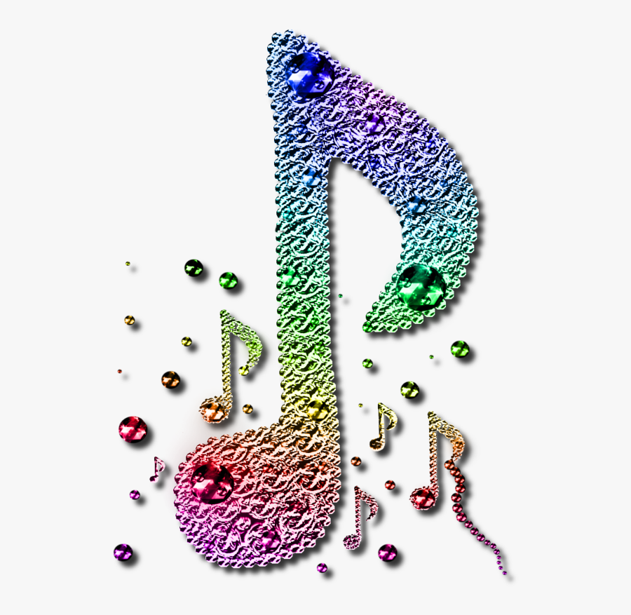 Colourful Music Notes Png - Music Notes In Colours, Transparent Clipart