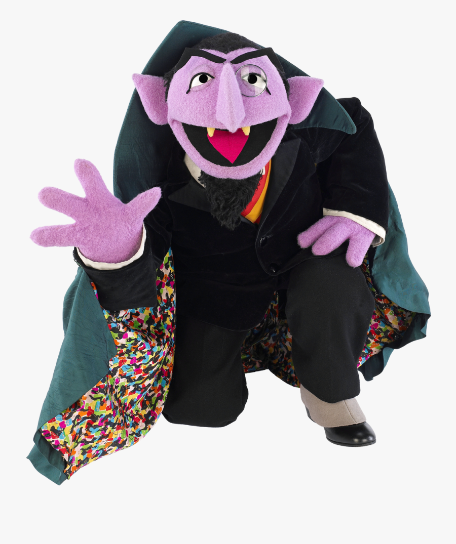 Elmo Count Dracula - Count From Sesame Street, Transparent Clipart