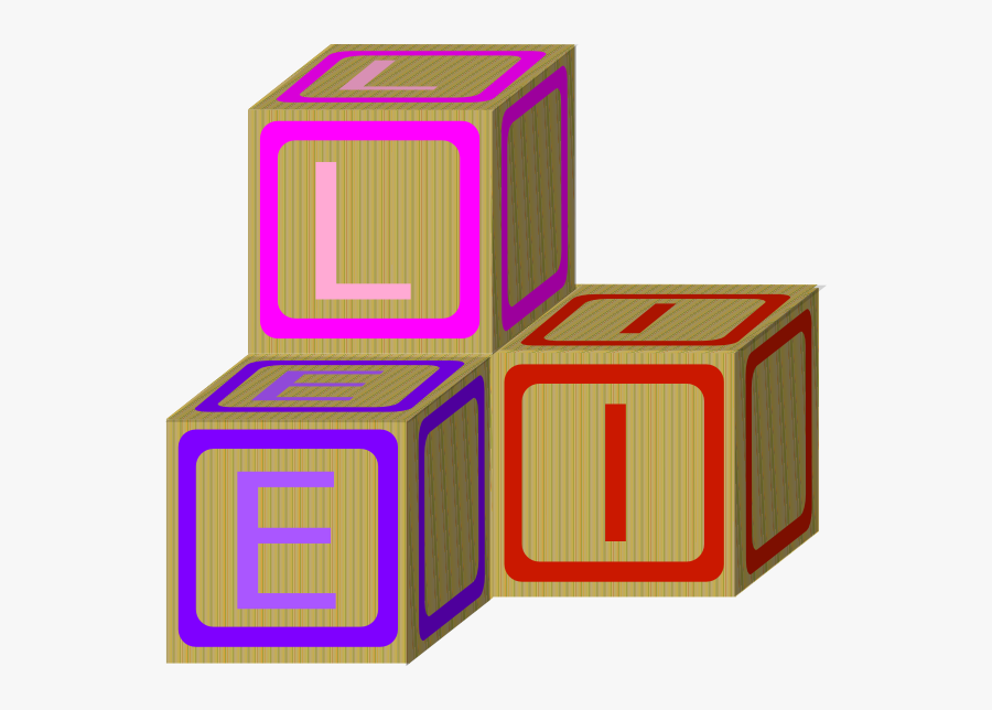 Baby Blocks Pink Clip Art At Clker - Point Cabrillo Light, Transparent Clipart