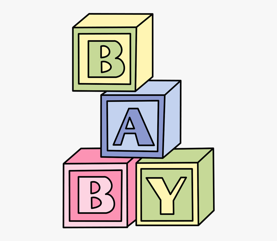 Transparent Background Baby Blocks Clip 