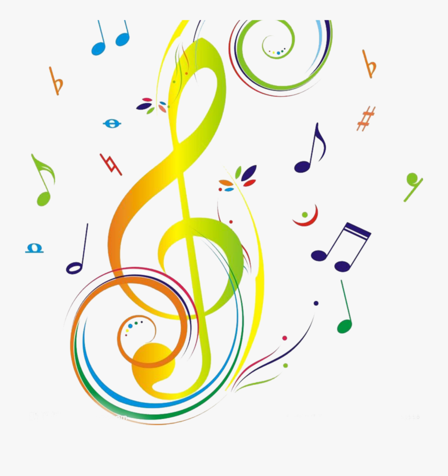 #mq #colorful #music #notes #note, Transparent Clipart