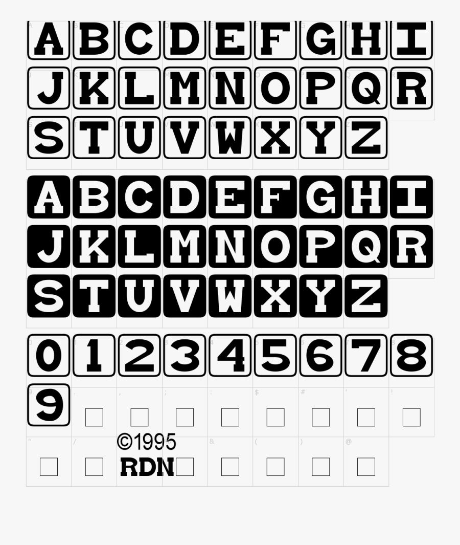 Clip Art Download Characters - Fonts Blocks, Transparent Clipart