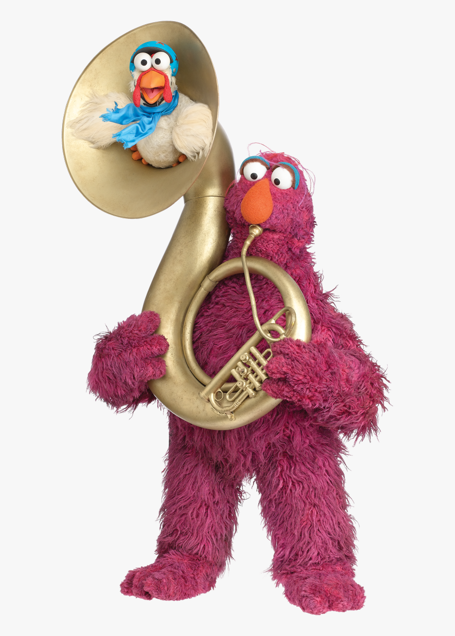 Sesame Street Clipart Telly Monster - Sesame Street Telly Tuba, Transparent Clipart
