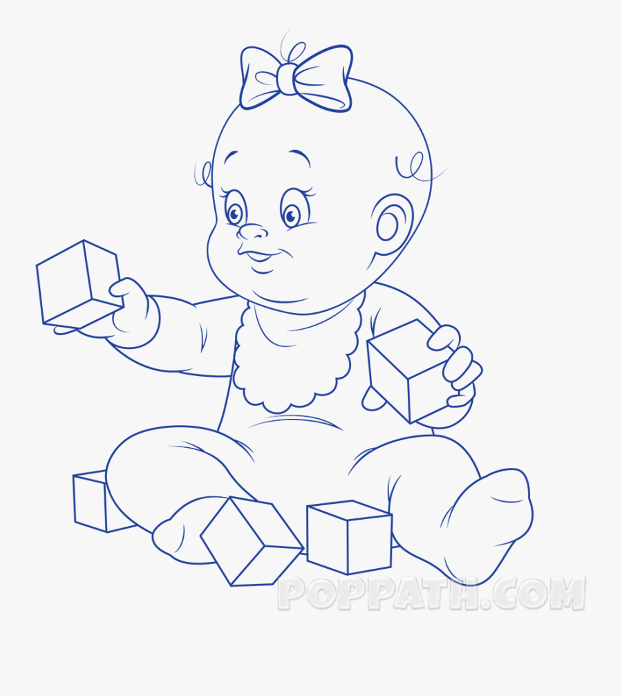 Baby Blocks Drawing At - Cartoon, Transparent Clipart