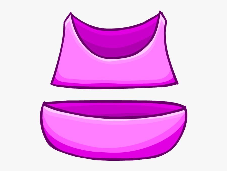 Swimsuit Clipart Bath Suit - Purple Bikini Club Penguin, Transparent Clipart