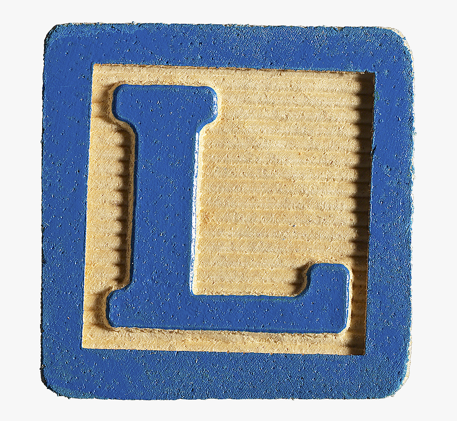 Alphabet Blocks Letter L, Transparent Clipart