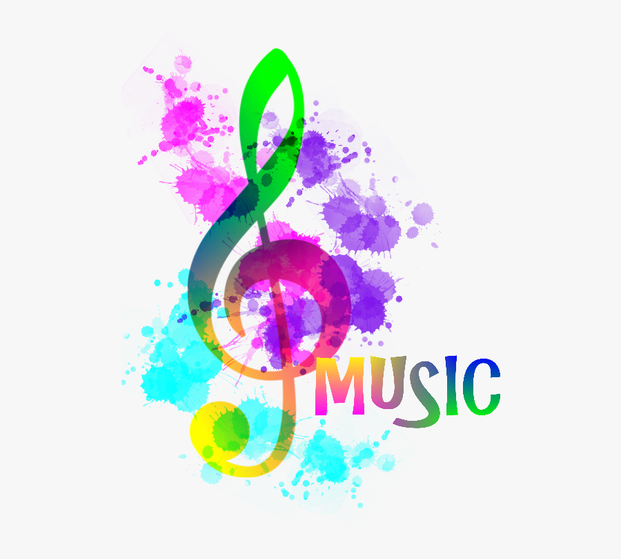 Drawing Rainbow Music Note - Rainbow Music Notes Clipart, Transparent Clipart