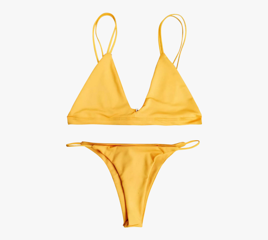Low Waisted Spaghetti Straps Bikini Swimwear - Lingerie Top, Transparent Clipart
