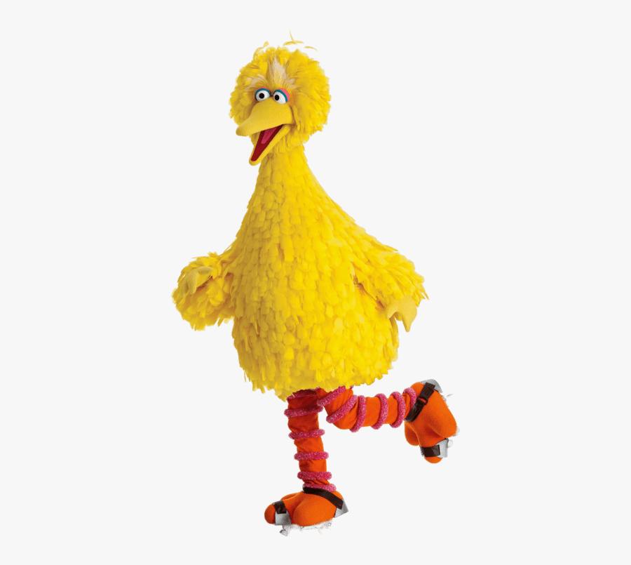 Sesame Street Big Bird Rollerskating - Big Bird From Elmo, Transparent Clipart