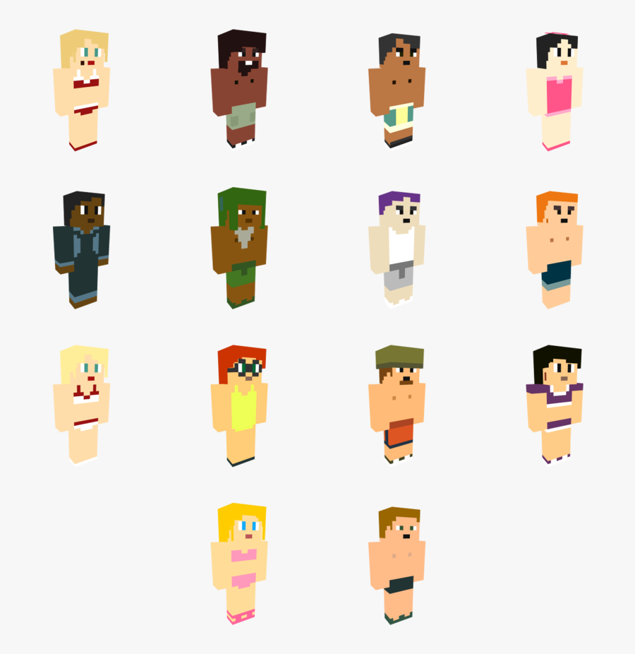 Total Drama Minecraft 3rd Gen Swimwear By Cahenry12 - Chris Mclean Fan Art, Transparent Clipart