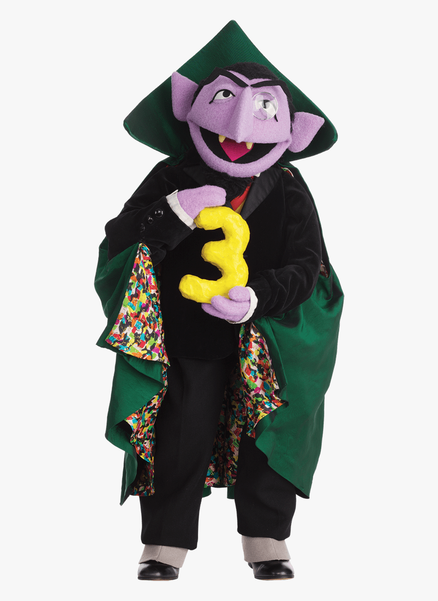 Count From Sesame Street 3, Transparent Clipart