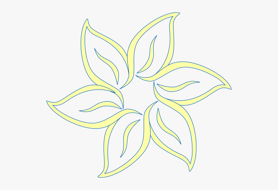 Yellow Blue Flower Svg Clip Arts - White Flower Swirl Png, Transparent Clipart