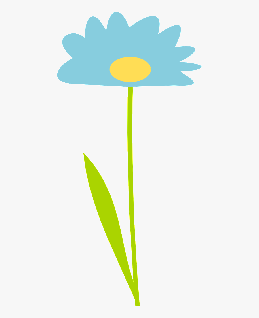 Blue Flower, Transparent Clipart