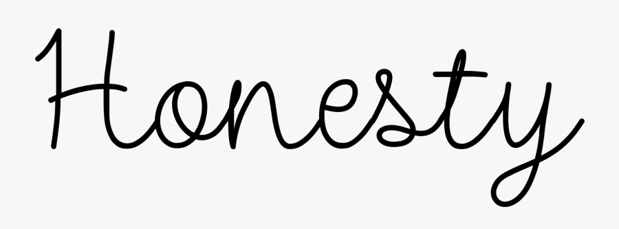 Honesty Black And White, Transparent Clipart