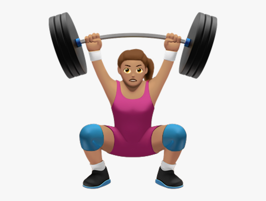 Workout Emoji, Transparent Clipart