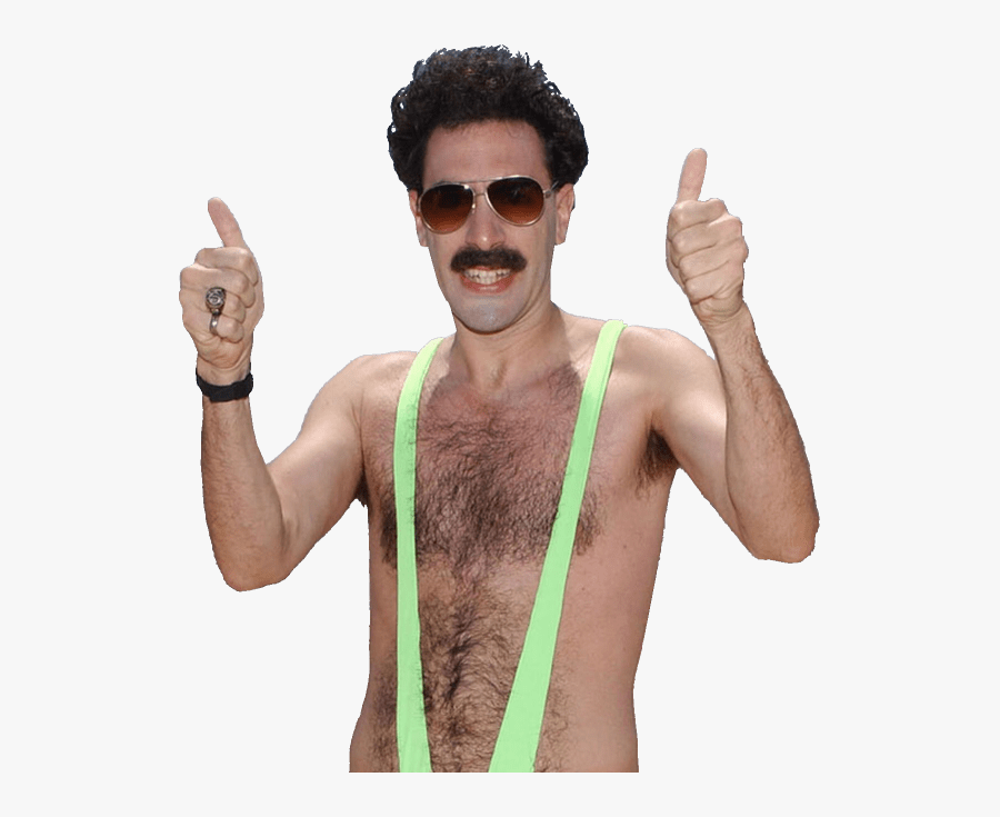 Borat Thumbs Up Bathing Suit - Borat Png, Transparent Clipart