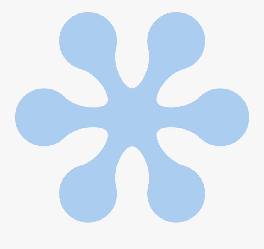 Blue Flower Clipart - Hippie Flower Transparent Background, Transparent Clipart