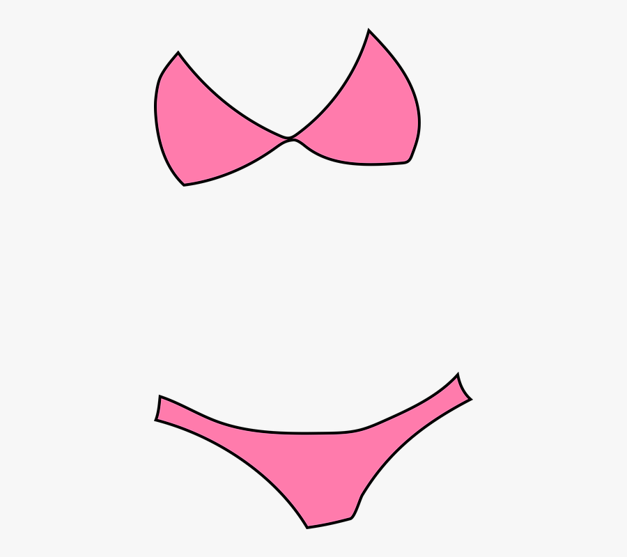 Lingerie - Pink Bikini Png, Transparent Clipart