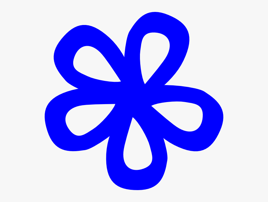 Blue Flower Svg Clip Arts, Transparent Clipart