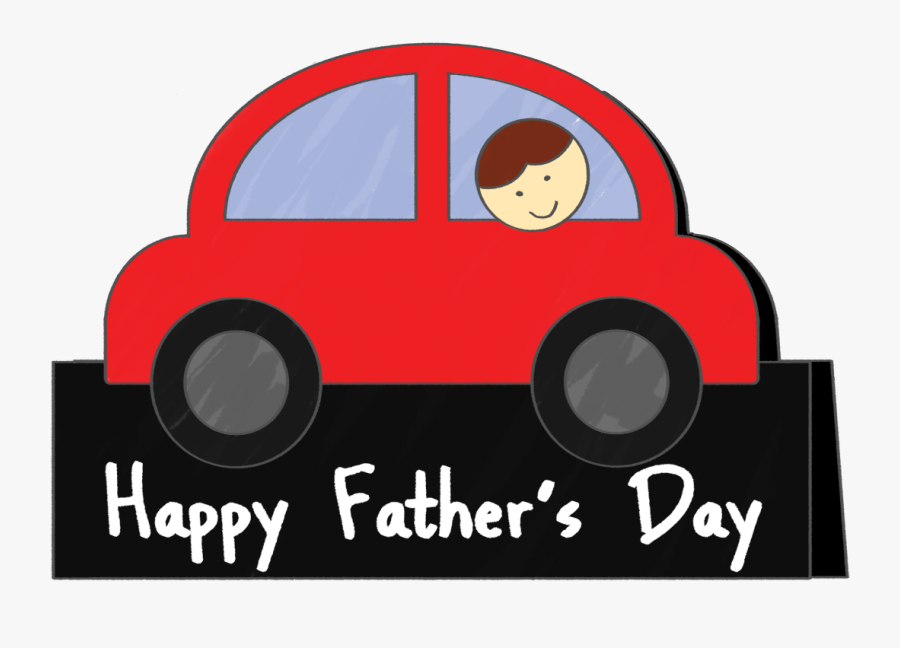 Fathers Day Car Card, Transparent Clipart