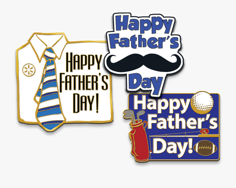 Fathers Day Lapel, Transparent Clipart