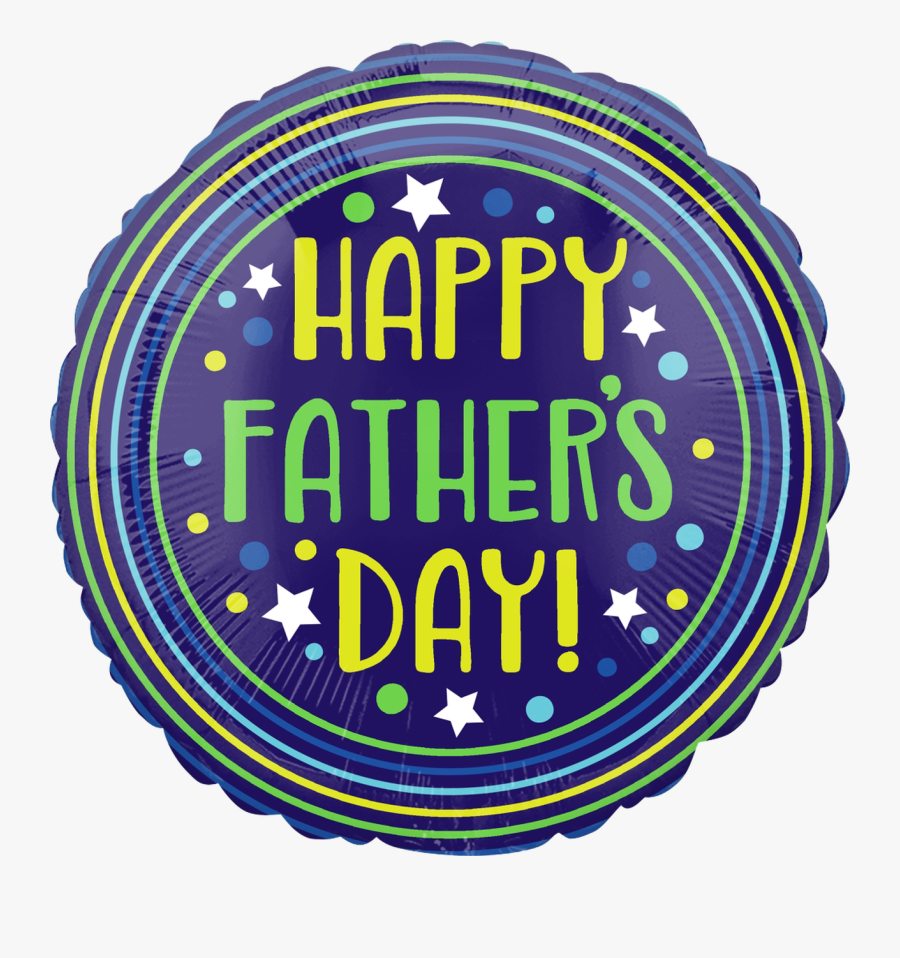 [father"s Day] Happy Father"s Day Circles And Stars - Circle, Transparent Clipart