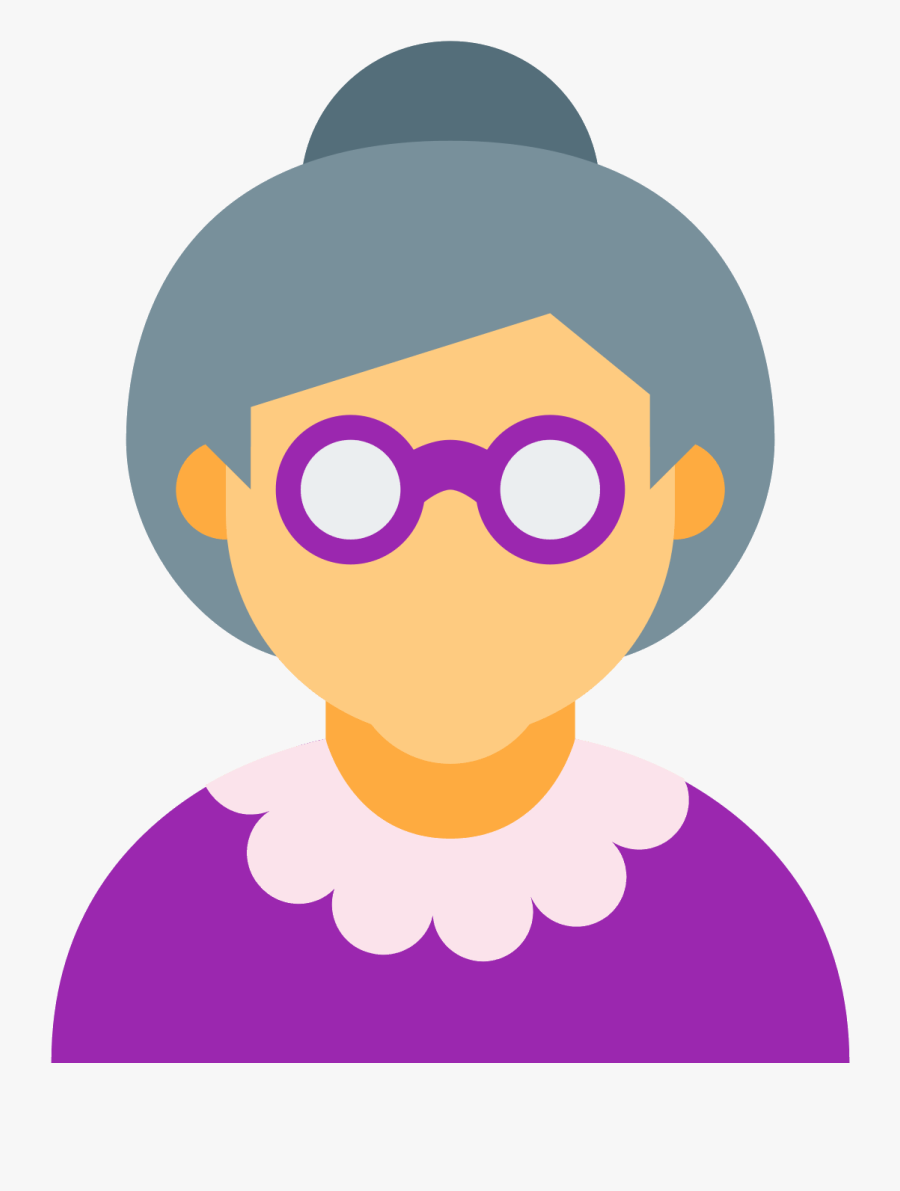 Subscribe Clipart Old - Old Lady Icon, Transparent Clipart