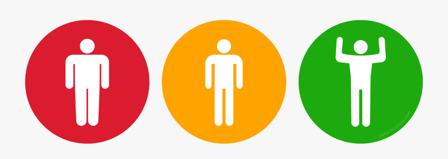 Traffic Signal Smiley, Transparent Clipart