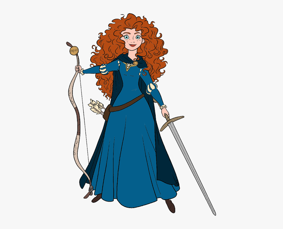 Brave Princess With Sword, Transparent Clipart