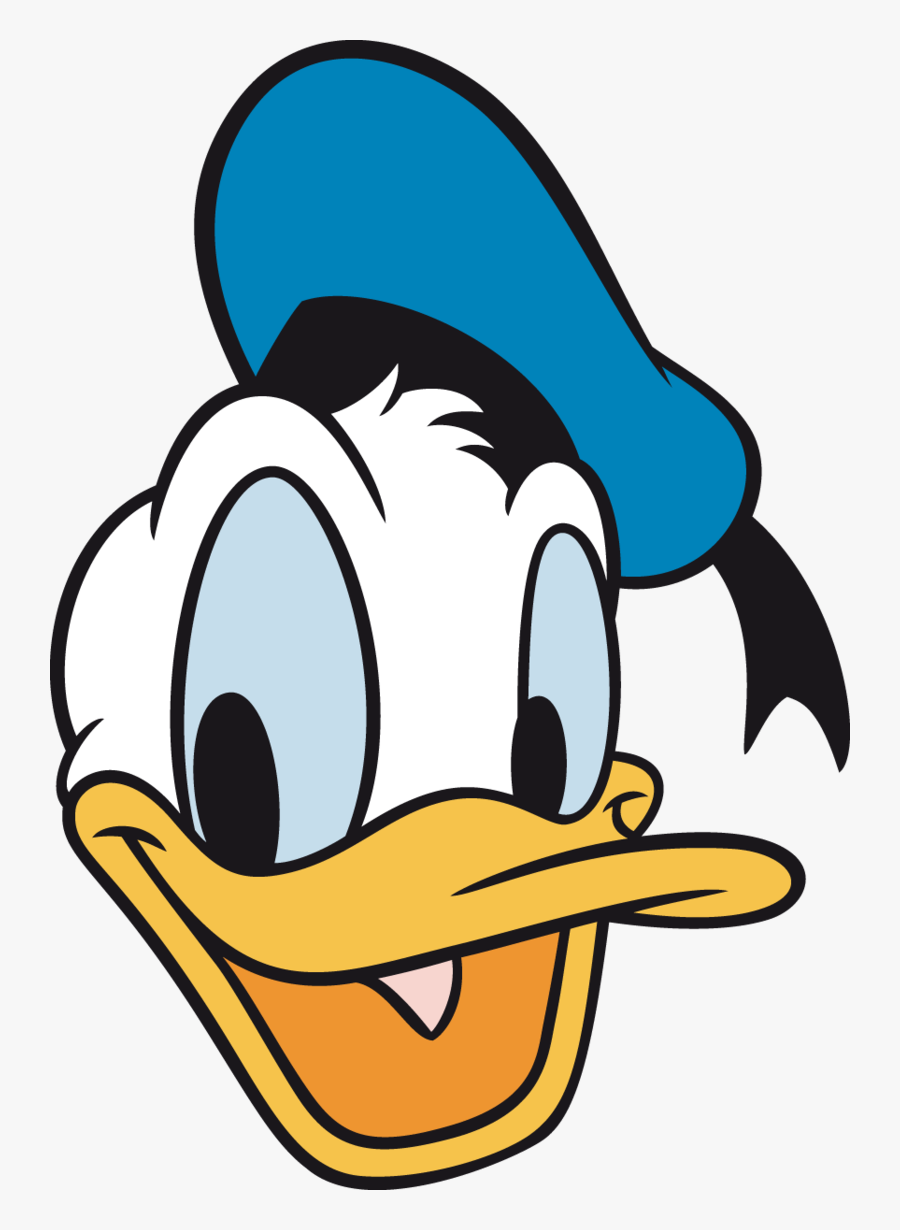 Face Of Donald Duck, Transparent Clipart