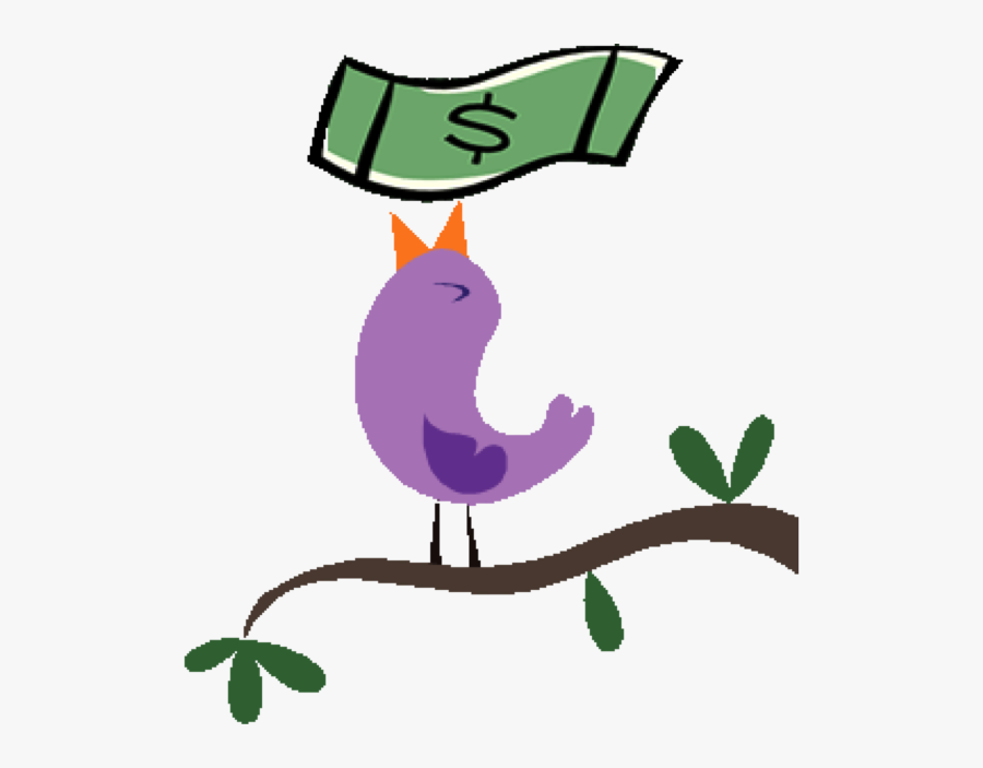 Financial Literacy Tool Bills Savvy Teen Bird - Early Bird Gets The Money, Transparent Clipart