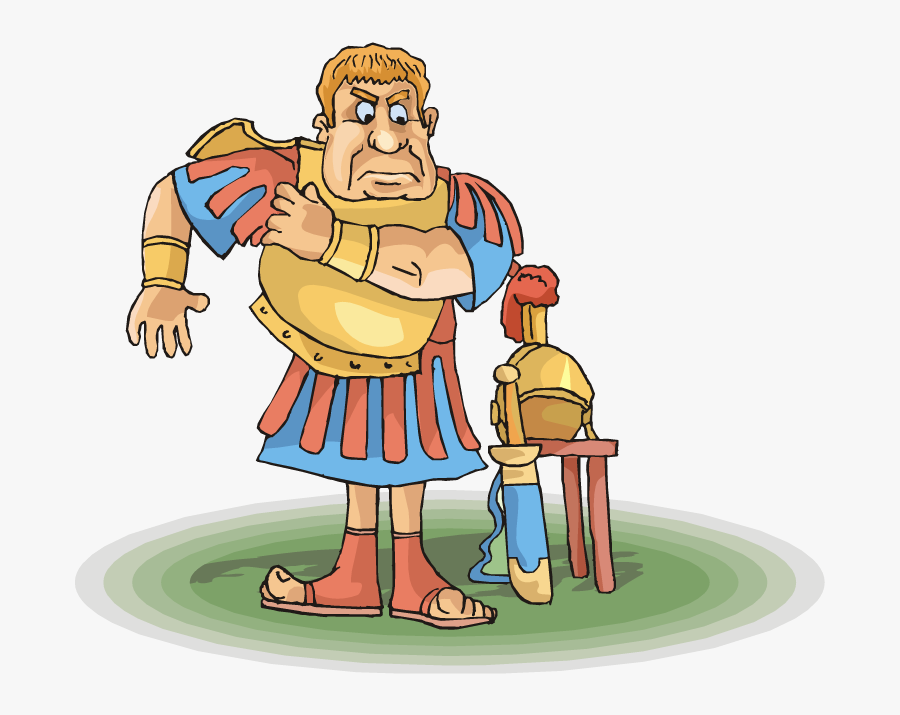 Roman Empire Soldiers - Brave Adjective Cartoon, Transparent Clipart