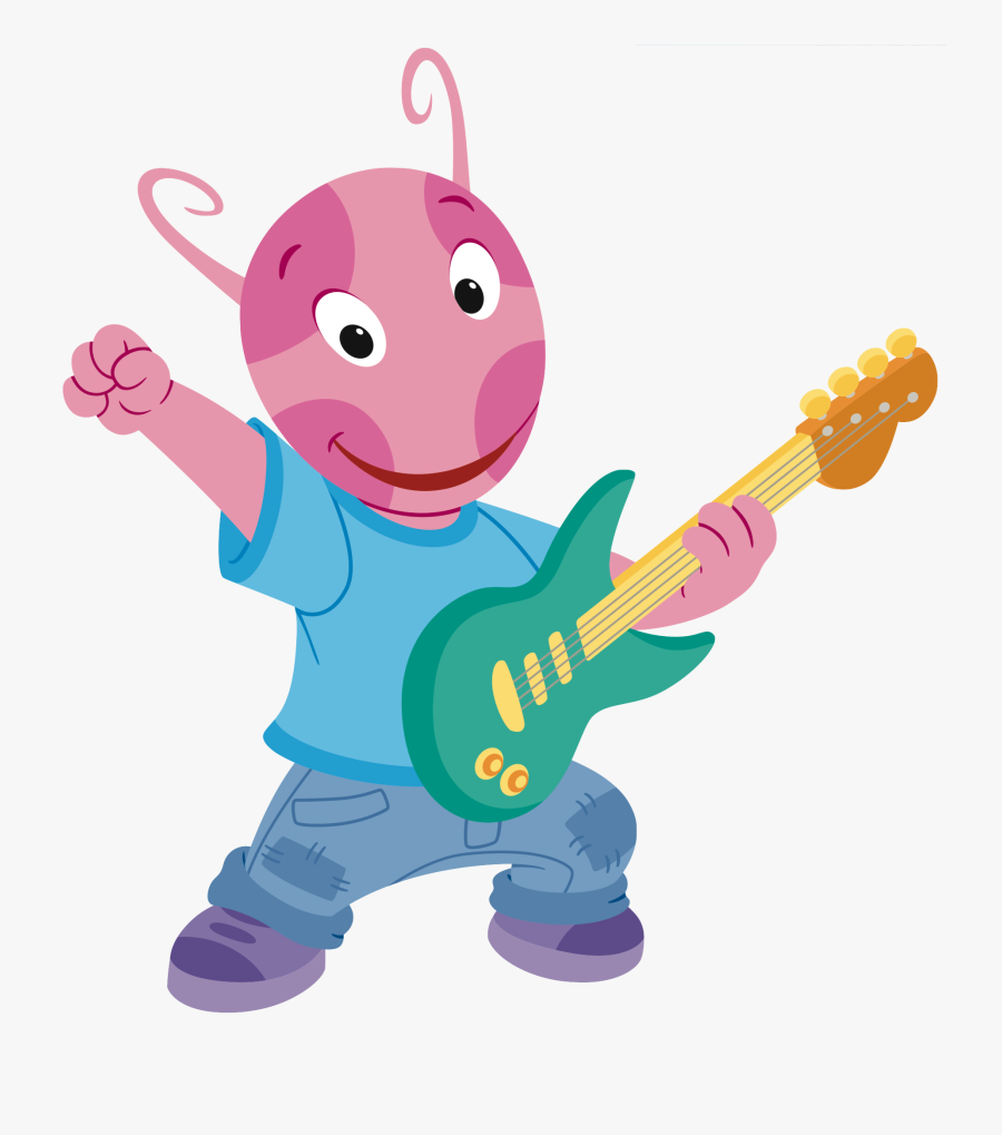 Guitarist Uniqua The Backyardigans - Backyardigans Playing Music, Transparent Clipart