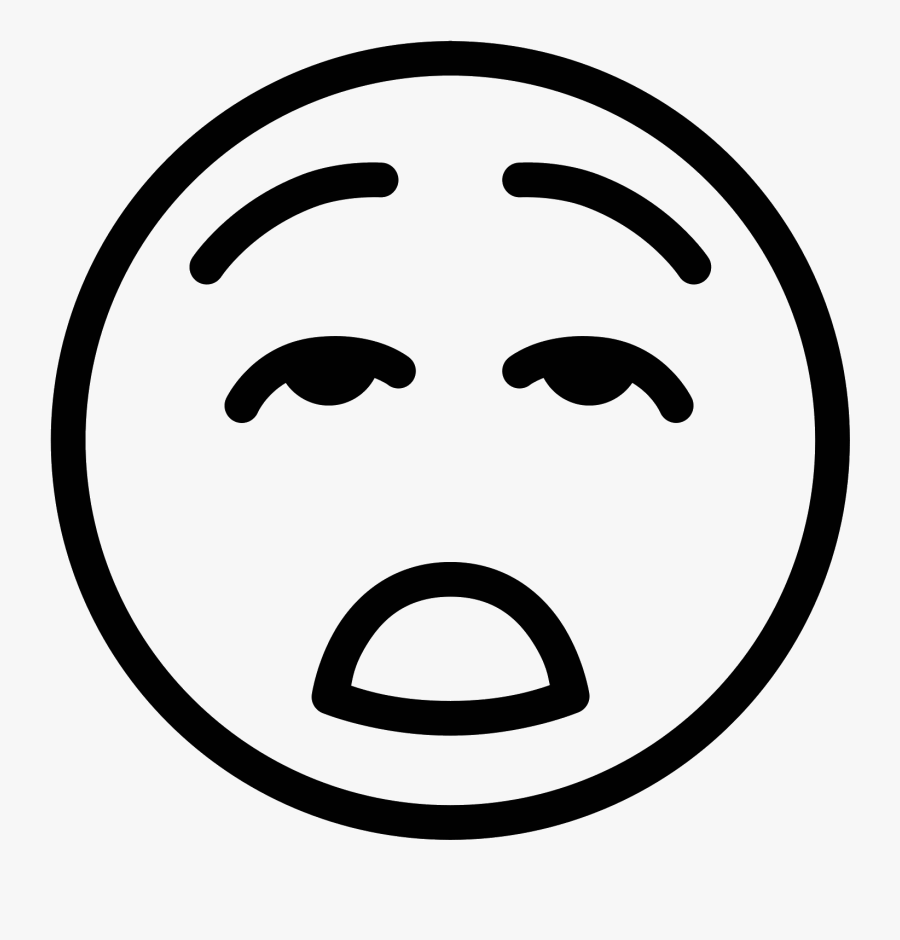 Bored Emoji Black And White Clipart , Png Download - Bored Png, Transparent Clipart