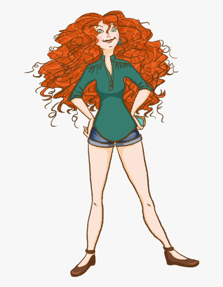 A Modern Princess Merida - Illustration, Transparent Clipart