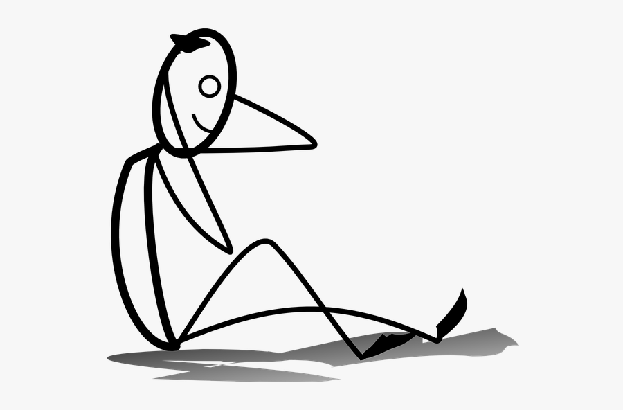Bored Of Core Work Here"s Four Unique Ab Exercises - Stickman Sitting On A Chair, Transparent Clipart