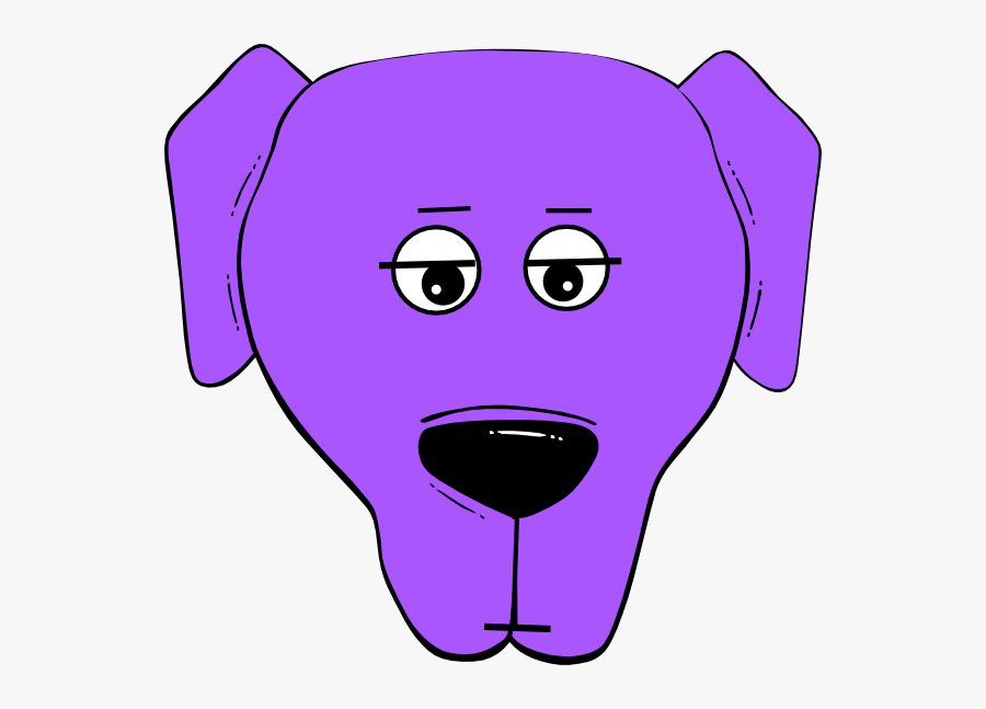 Cartoon Dog Face, Transparent Clipart