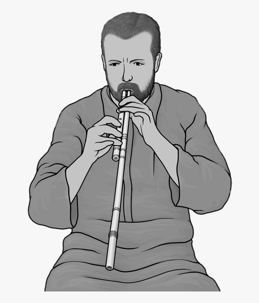 Musician Playing The Arghul Clipart - Arghul, Transparent Clipart