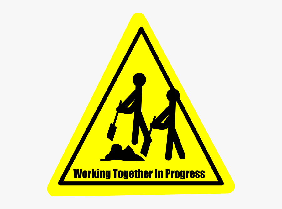 Work In Progress Signs, Transparent Clipart