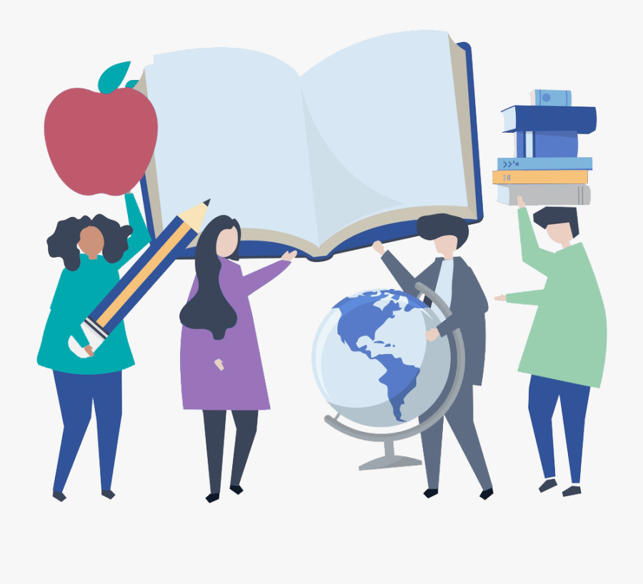 The Teacher Hub - Education Illustration People, Transparent Clipart